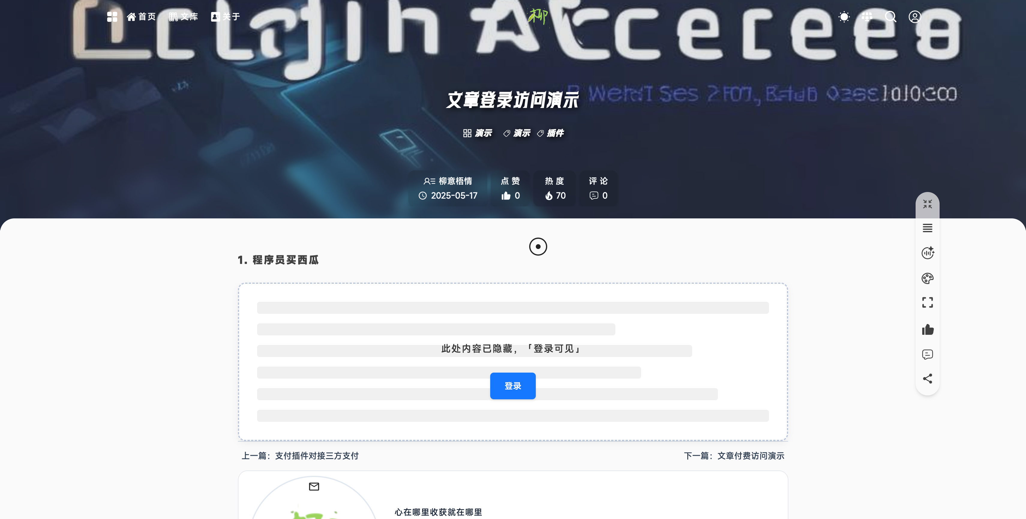 限制阅读演示-登录访问.png
